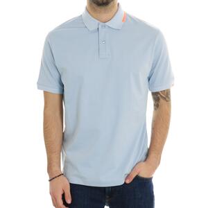 POLO CONTRASTI AZZURRO